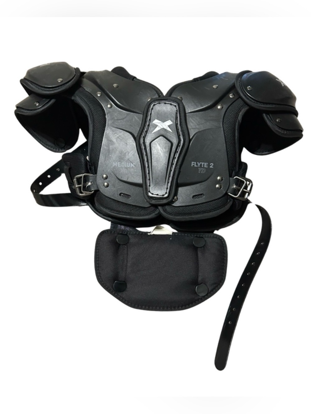 Xenith Flyte 2 TD Youth Football Shoulder Pads Medium w/ Shock Doctor Backplate